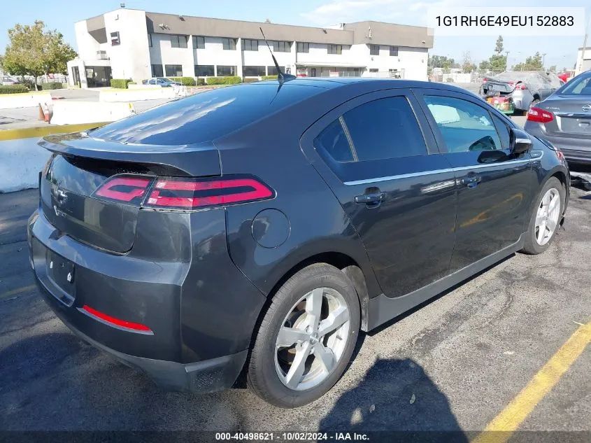 2014 Chevrolet Volt VIN: 1G1RH6E49EU152883 Lot: 40498621