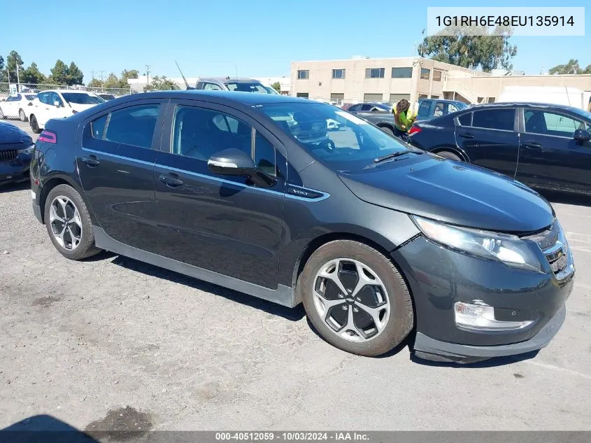 2014 Chevrolet Volt VIN: 1G1RH6E48EU135914 Lot: 40512059