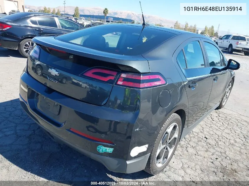 2014 Chevrolet Volt VIN: 1G1RH6E48EU135914 Lot: 40512059