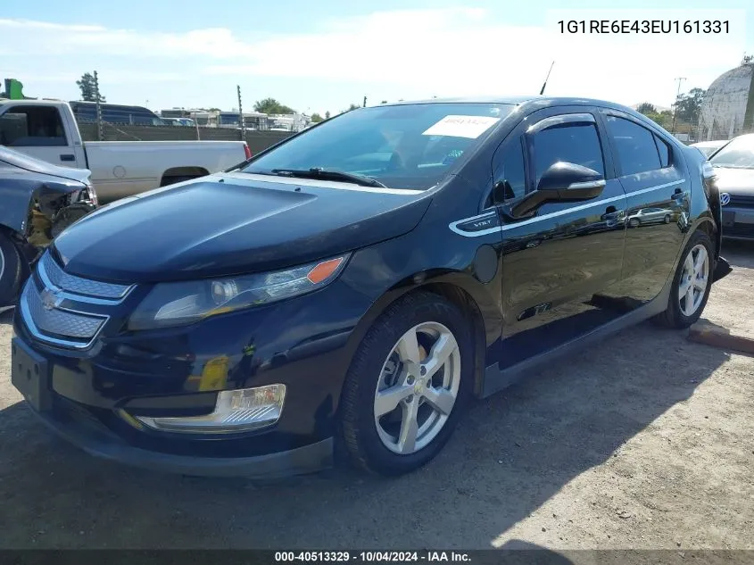 2014 Chevrolet Volt VIN: 1G1RE6E43EU161331 Lot: 40513329