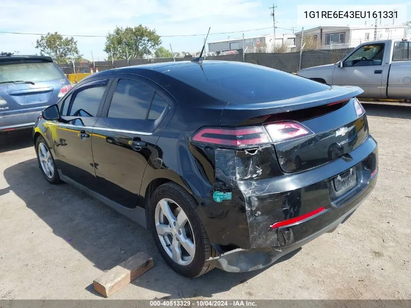 2014 Chevrolet Volt VIN: 1G1RE6E43EU161331 Lot: 40513329