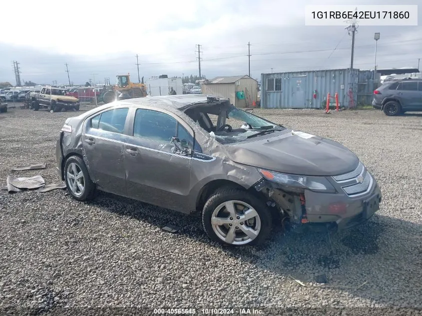 1G1RB6E42EU171860 2014 Chevrolet Volt