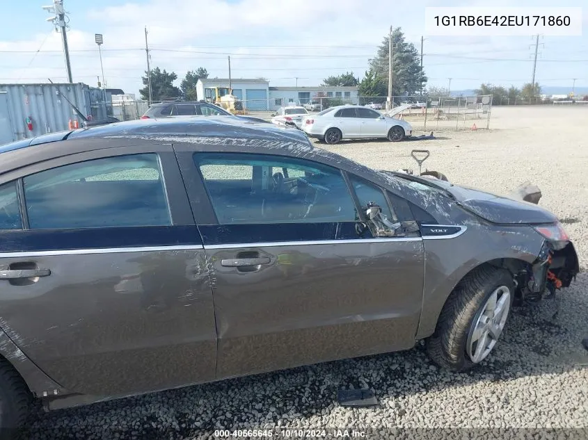 1G1RB6E42EU171860 2014 Chevrolet Volt