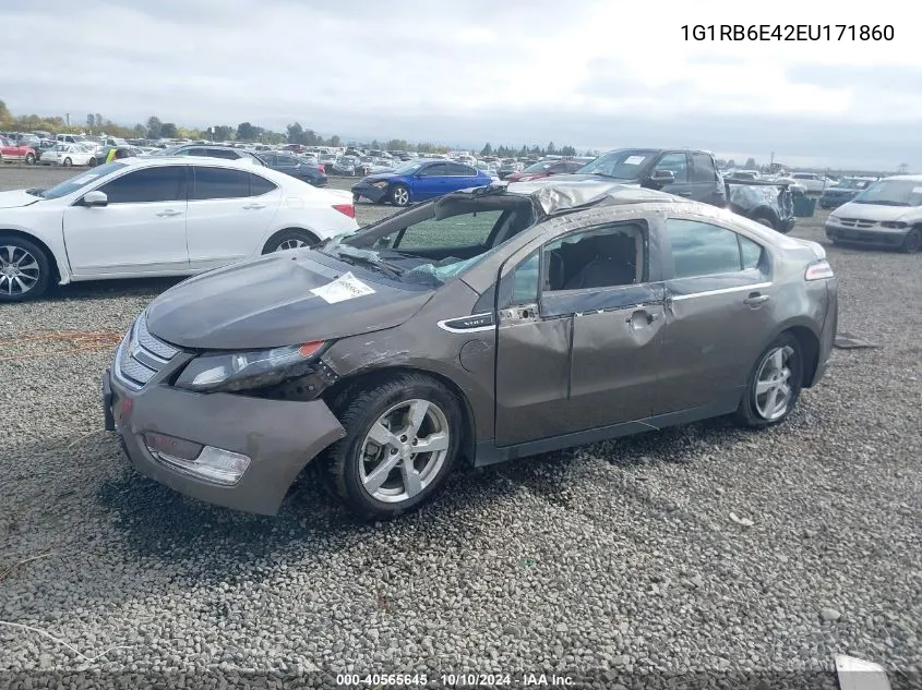 2014 Chevrolet Volt VIN: 1G1RB6E42EU171860 Lot: 40565645