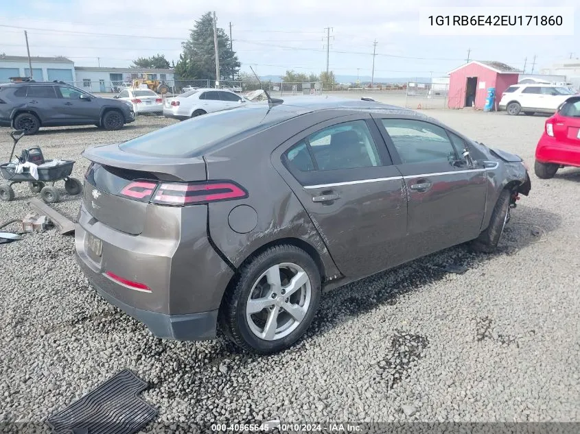 2014 Chevrolet Volt VIN: 1G1RB6E42EU171860 Lot: 40565645