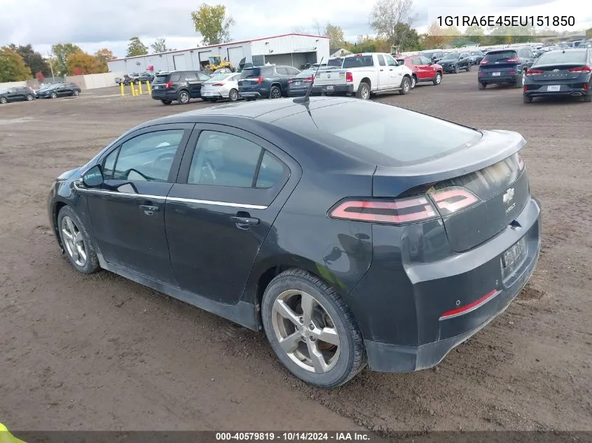 2014 Chevrolet Volt VIN: 1G1RA6E45EU151850 Lot: 40579819