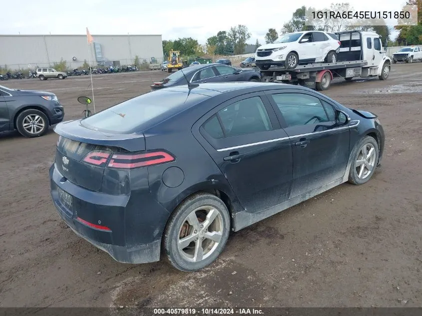 2014 Chevrolet Volt VIN: 1G1RA6E45EU151850 Lot: 40579819