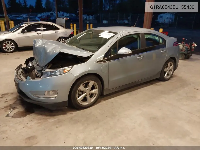 2014 Chevrolet Volt VIN: 1G1RA6E43EU155430 Lot: 40620630