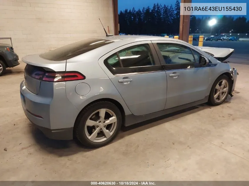 2014 Chevrolet Volt VIN: 1G1RA6E43EU155430 Lot: 40620630