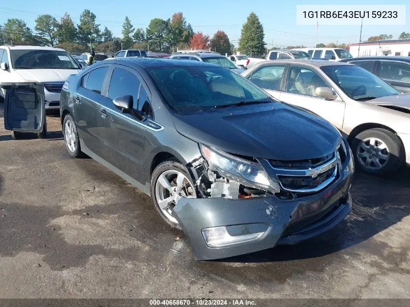 2014 Chevrolet Volt VIN: 1G1RB6E43EU159233 Lot: 40658670