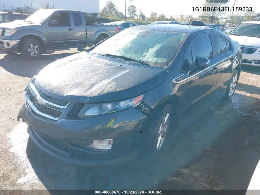 2014 Chevrolet Volt VIN: 1G1RB6E43EU159233 Lot: 40658670