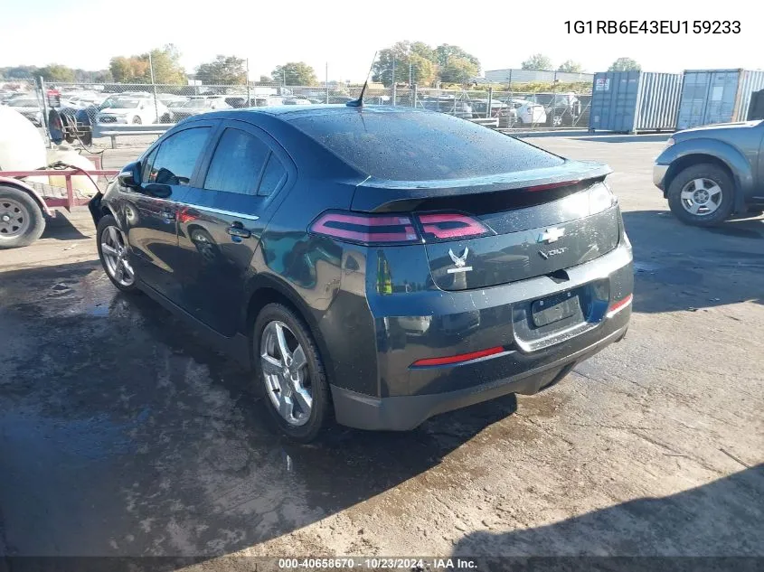 2014 Chevrolet Volt VIN: 1G1RB6E43EU159233 Lot: 40658670