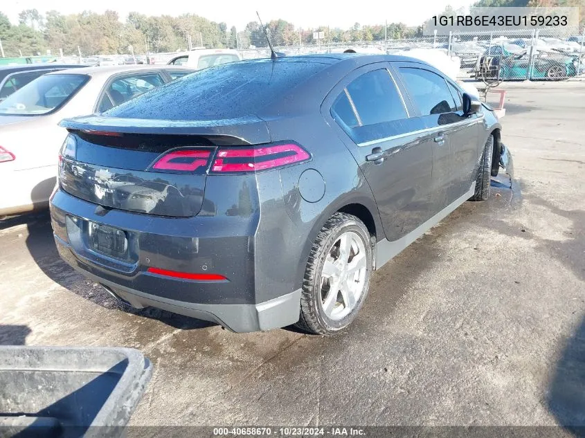 2014 Chevrolet Volt VIN: 1G1RB6E43EU159233 Lot: 40658670