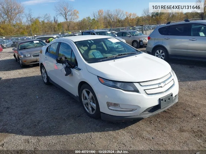 2014 Chevrolet Volt VIN: 1G1RE6E4XEU131646 Lot: 40701990