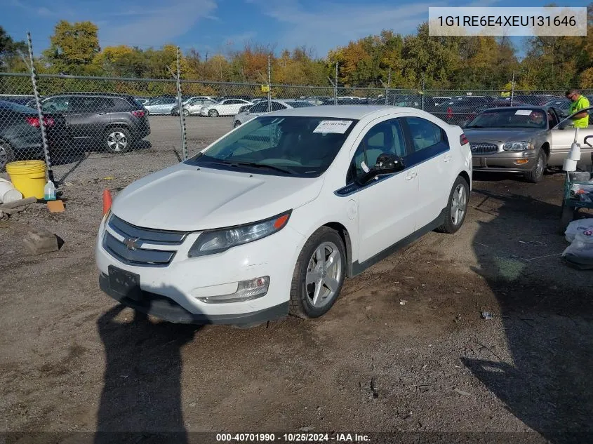 2014 Chevrolet Volt VIN: 1G1RE6E4XEU131646 Lot: 40701990