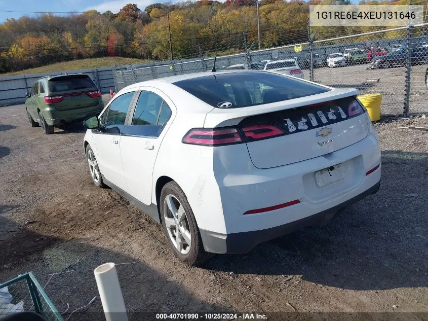 2014 Chevrolet Volt VIN: 1G1RE6E4XEU131646 Lot: 40701990