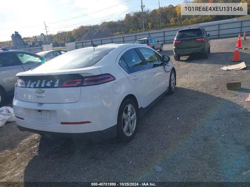 2014 Chevrolet Volt VIN: 1G1RE6E4XEU131646 Lot: 40701990