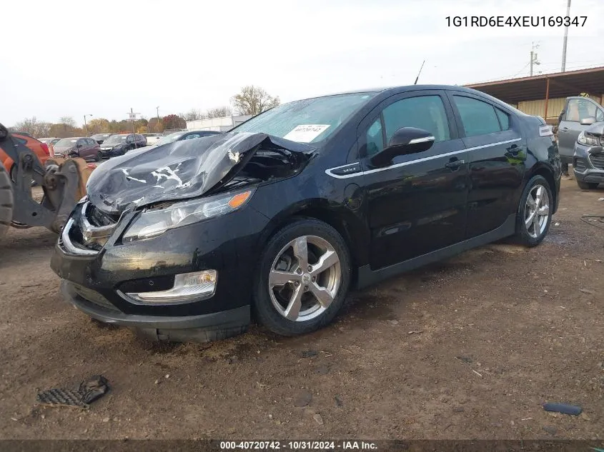 2014 Chevrolet Volt VIN: 1G1RD6E4XEU169347 Lot: 40720742