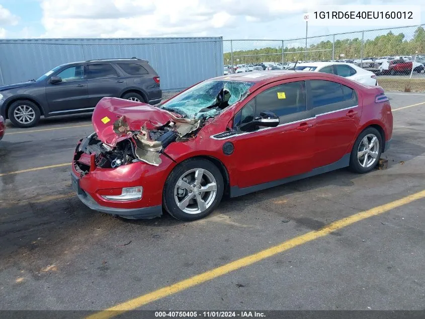 1G1RD6E40EU160012 2014 Chevrolet Volt