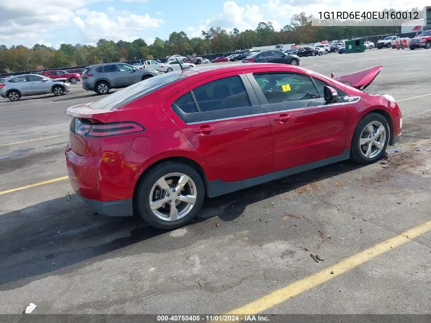 1G1RD6E40EU160012 2014 Chevrolet Volt