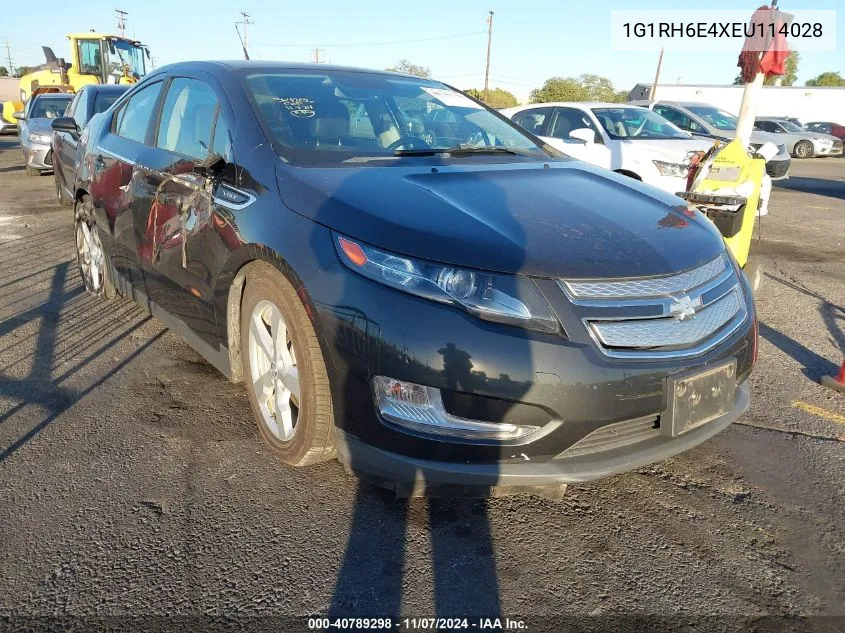 2014 Chevrolet Volt VIN: 1G1RH6E4XEU114028 Lot: 40789298