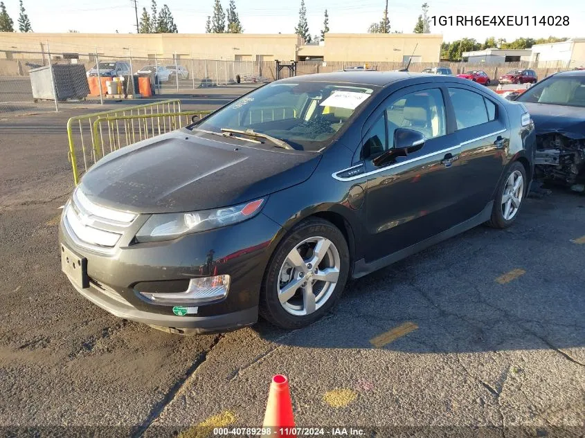 2014 Chevrolet Volt VIN: 1G1RH6E4XEU114028 Lot: 40789298