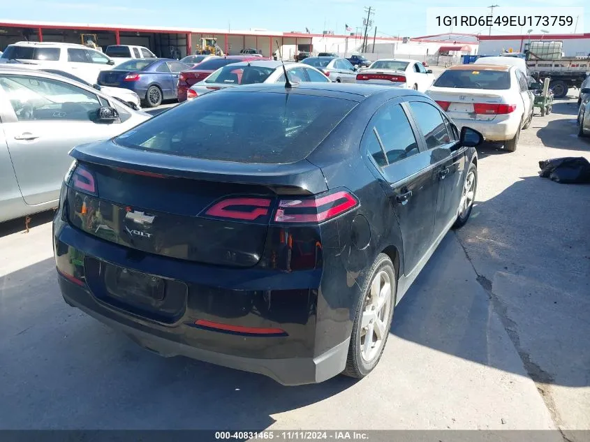 2014 Chevrolet Volt VIN: 1G1RD6E49EU173759 Lot: 40831465