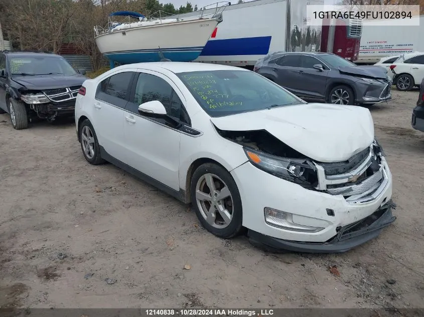 2015 Chevrolet Volt VIN: 1G1RA6E49FU102894 Lot: 12140838