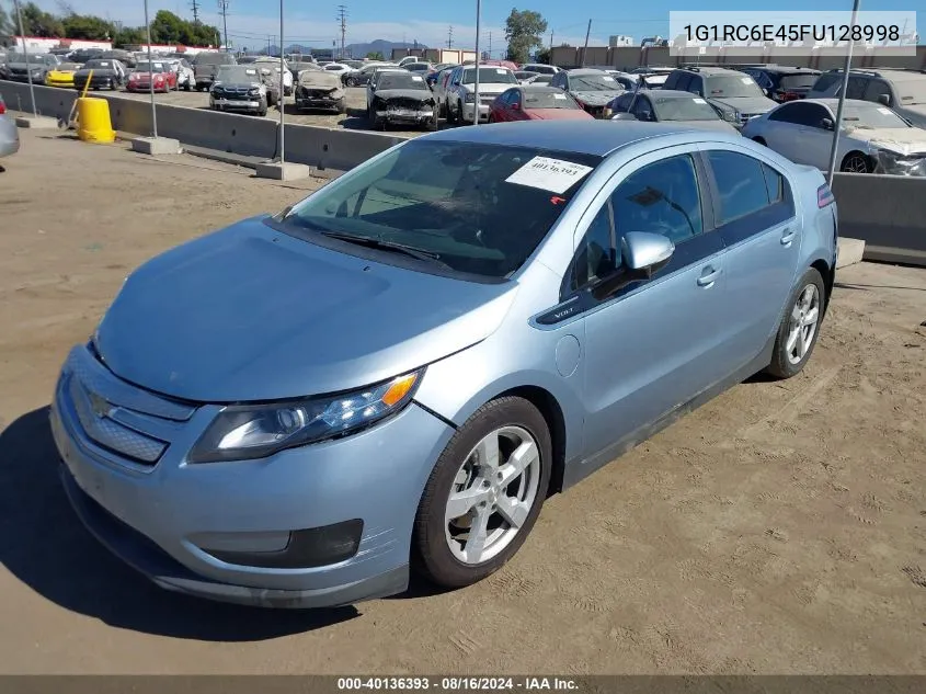 2015 Chevrolet Volt VIN: 1G1RC6E45FU128998 Lot: 40136393