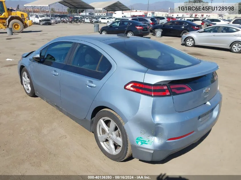 2015 Chevrolet Volt VIN: 1G1RC6E45FU128998 Lot: 40136393