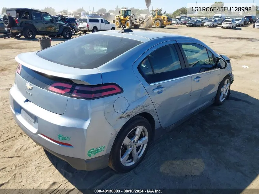 2015 Chevrolet Volt VIN: 1G1RC6E45FU128998 Lot: 40136393