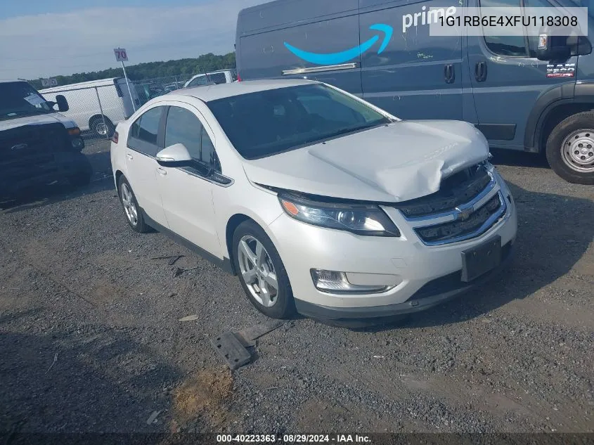 2015 Chevrolet Volt VIN: 1G1RB6E4XFU118308 Lot: 40223363