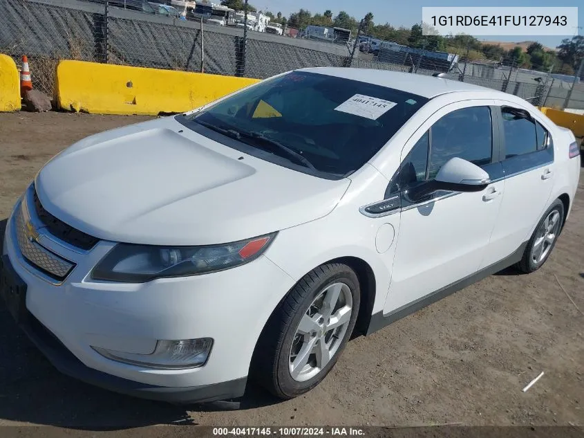 2015 Chevrolet Volt VIN: 1G1RD6E41FU127943 Lot: 40417145