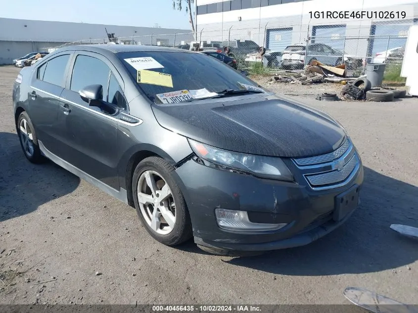 2015 Chevrolet Volt VIN: 1G1RC6E46FU102619 Lot: 40456435