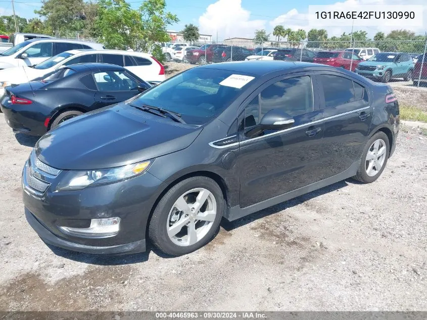 2015 Chevrolet Volt VIN: 1G1RA6E42FU130990 Lot: 40465963