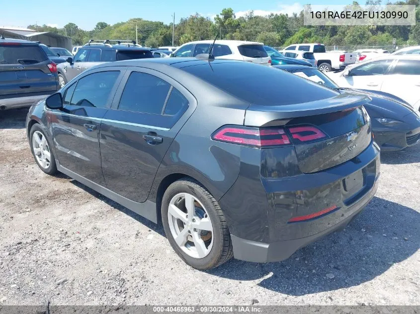 2015 Chevrolet Volt VIN: 1G1RA6E42FU130990 Lot: 40465963