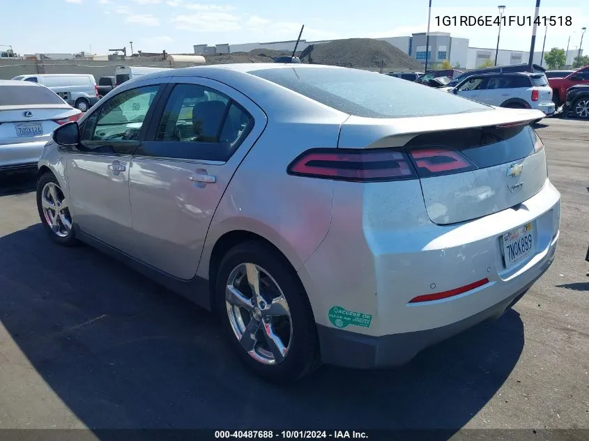 2015 Chevrolet Volt VIN: 1G1RD6E41FU141518 Lot: 40487688