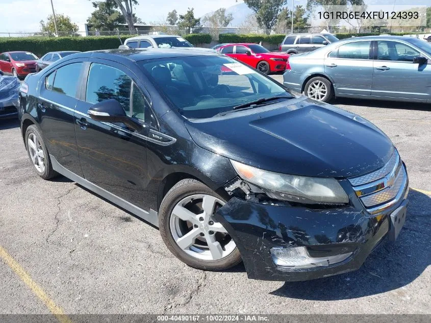 2015 Chevrolet Volt VIN: 1G1RD6E4XFU124393 Lot: 40490167