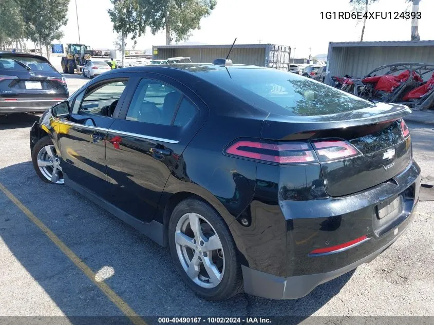 2015 Chevrolet Volt VIN: 1G1RD6E4XFU124393 Lot: 40490167