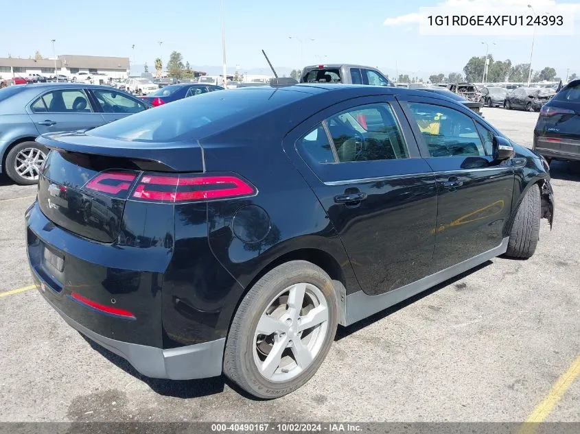 2015 Chevrolet Volt VIN: 1G1RD6E4XFU124393 Lot: 40490167