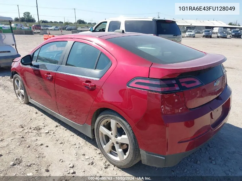 2015 Chevrolet Volt VIN: 1G1RA6E43FU128049 Lot: 40495763