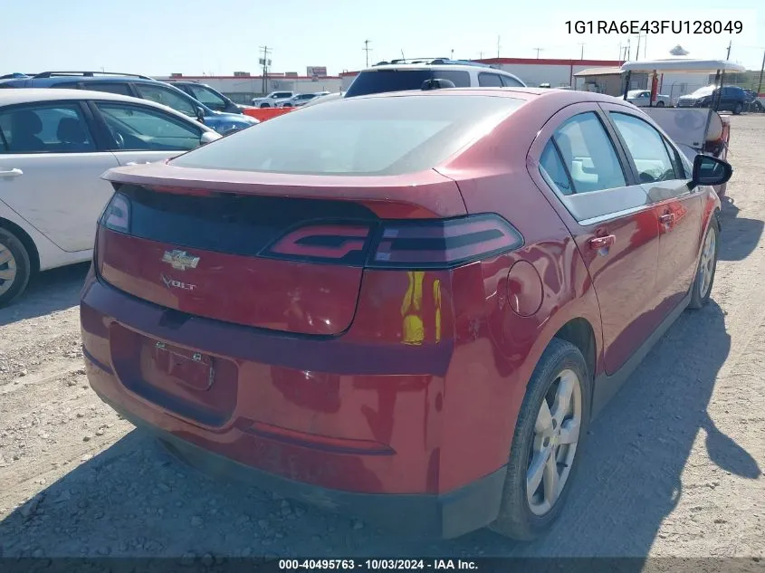 2015 Chevrolet Volt VIN: 1G1RA6E43FU128049 Lot: 40495763