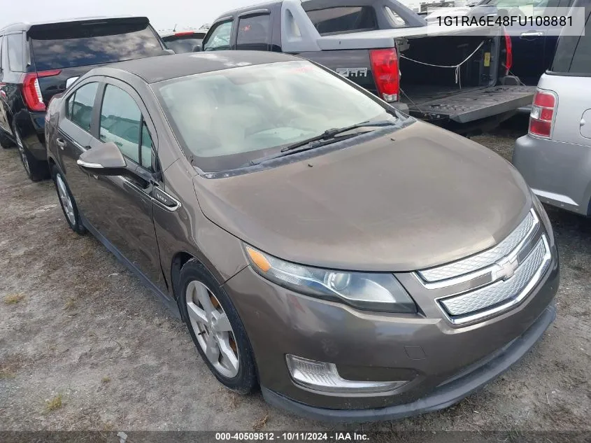 2015 Chevrolet Volt VIN: 1G1RA6E48FU108881 Lot: 40509812