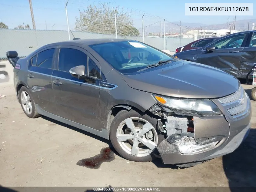 2015 Chevrolet Volt VIN: 1G1RD6E4XFU112678 Lot: 40537566