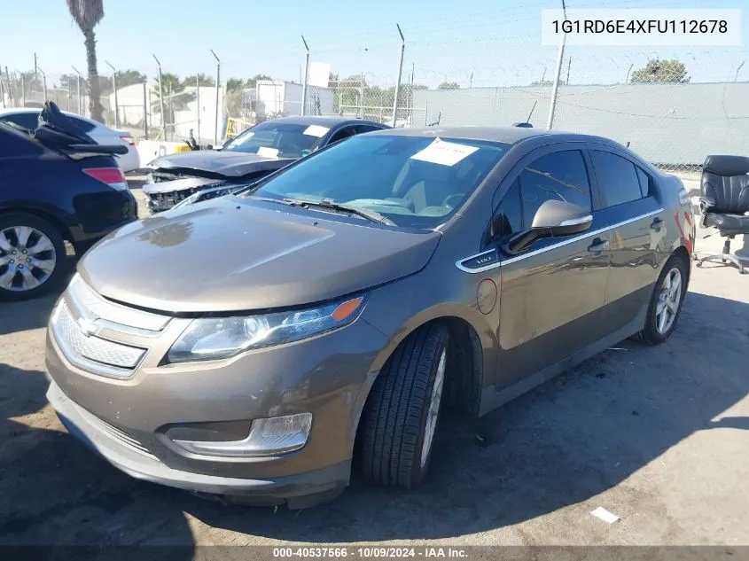 2015 Chevrolet Volt VIN: 1G1RD6E4XFU112678 Lot: 40537566