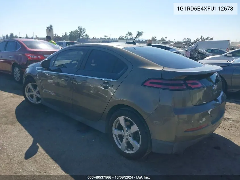 2015 Chevrolet Volt VIN: 1G1RD6E4XFU112678 Lot: 40537566