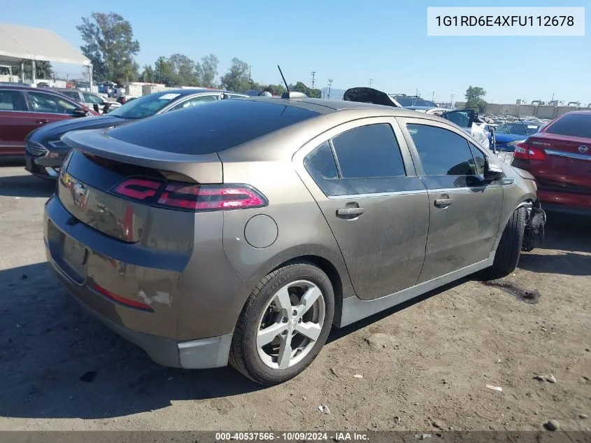 2015 Chevrolet Volt VIN: 1G1RD6E4XFU112678 Lot: 40537566