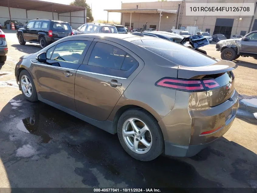 2015 Chevrolet Volt VIN: 1G1RC6E44FU126708 Lot: 40577041