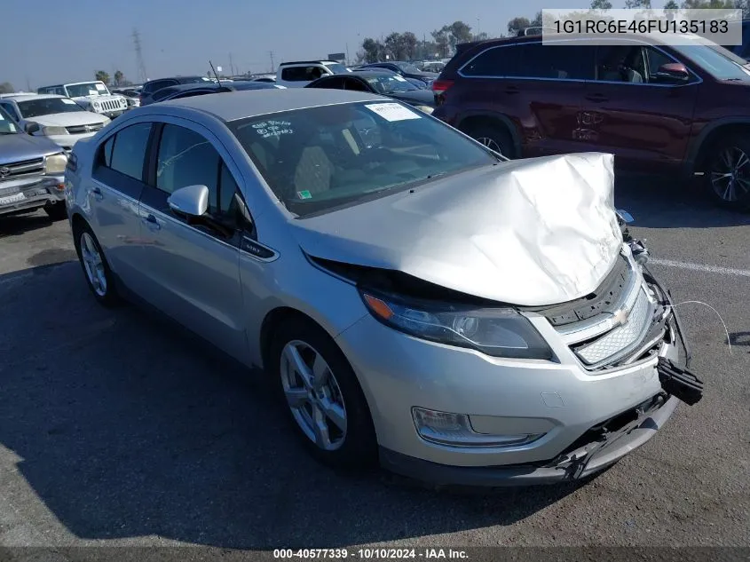 2015 Chevrolet Volt VIN: 1G1RC6E46FU135183 Lot: 40577339