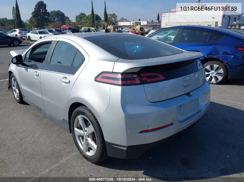 2015 Chevrolet Volt VIN: 1G1RC6E46FU135183 Lot: 40577339